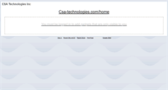 Desktop Screenshot of csa-technologies.com